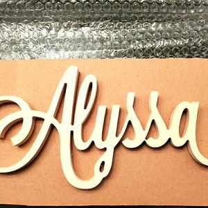 Wooden Name Decor